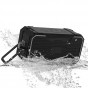 Portable Bluetooth V4.2 Wireless Speaker, HiFi 10W Driver IPX6 Waterproof Outdoor Stereo Speaker with Built-in Mic and AUX/SD Input for Home, Shower, Beach, Party, Travel (Black)