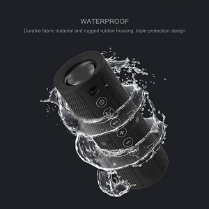 Bluetooth Speaker Portable Waterproof Outdoor Wireless Speakers Enhanced Bass, Sync Together, Built in Mic, TF Card, Auto Off, FM Radio for Beach, Shower & Home