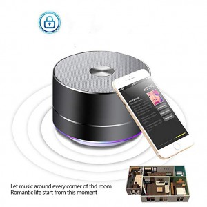  Portable Wireless Bluetooth Speaker with Built-in-Mic,Handsfree Call,AUX Line,TF Card for iPhone Ipad Android Smartphone and More 