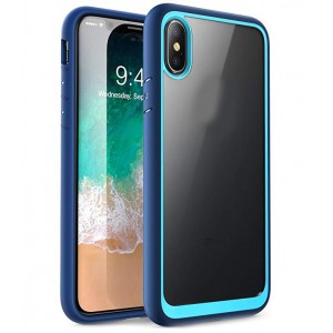 iPhone Xs Case, iPhone X Case,  [Unicorn Beetle Style] Premium Hybrid Protective Clear Case for for iPhone X 2017 & iPhone Xs 5.8 inch 2018 Release (Blue)