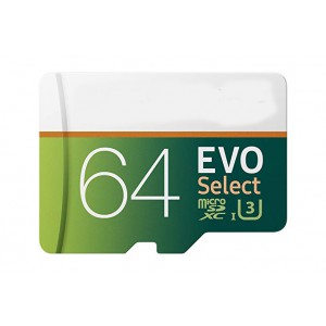  64GB 100MB/s (U3) MicroSDXC EVO Select Memory Card with Adapter (MB-ME64GA/AM)